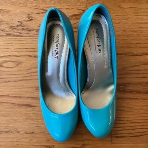 Turquoise Comfort Plus Heels